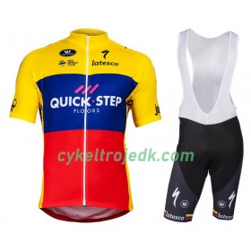 Cykeltøj + Cykelshorts 2018 Quick Step Ecuador Mesterskaber